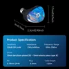 KBEAR KB02 Bone Conduction Dynamic Driver Hybrid Headphones 0.78mm/2PIN 3.5mm HIFI In Ear Monitor Wired Earphones Gaming headset 6