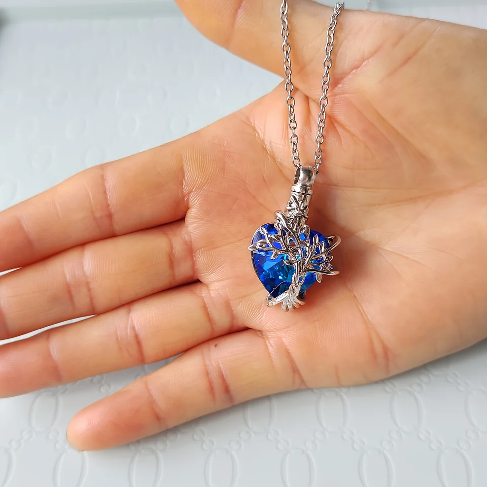 Tree of Life Cremation Urn Necklace Set