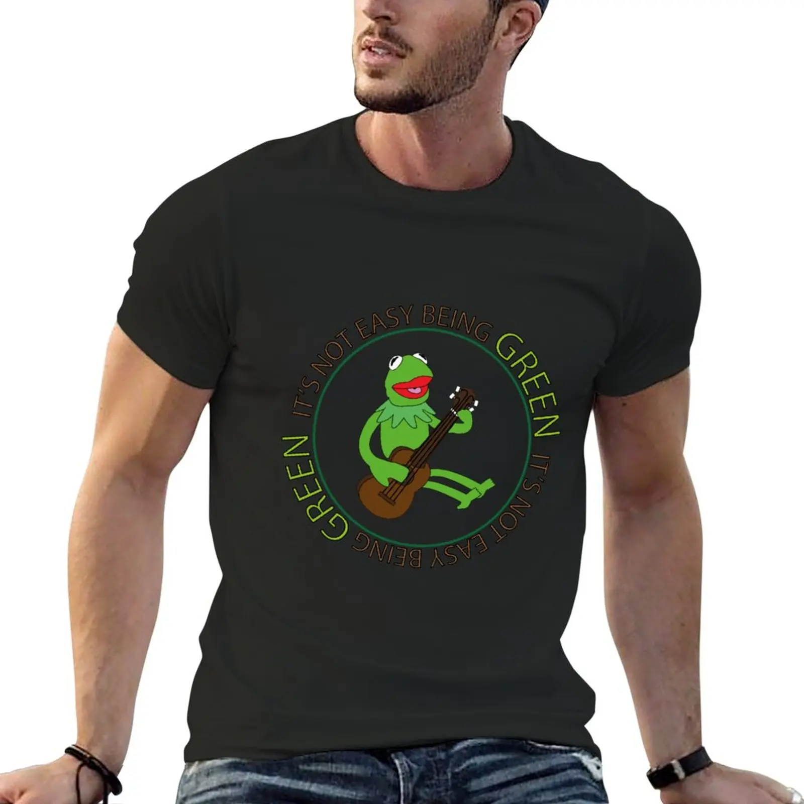 

Новая футболка с надписью «It Not Easy Be Green», новая коллекция, Мужская футболка, высокие футболки