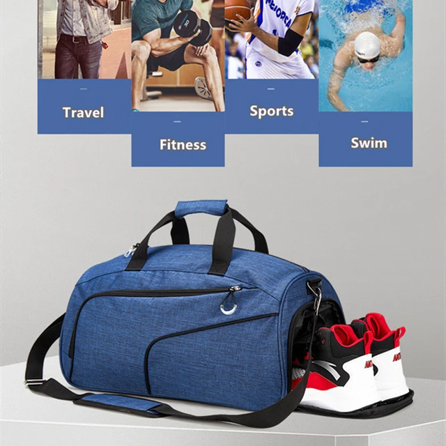 Bolsa de gimnasio impermeable para hombre y mujer, mochila de Fitness  portátil de gran capacidad, bolsa de separación seca y húmeda para Fitness,  Yoga y Deportes - AliExpress