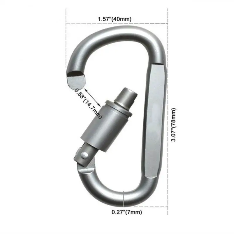 

Mini Carabiners Alloy Metal Mountaineering Buckle Spring Snap Hook Clip Keychain Carabiner Clips Outdoor Camping Multi Tools