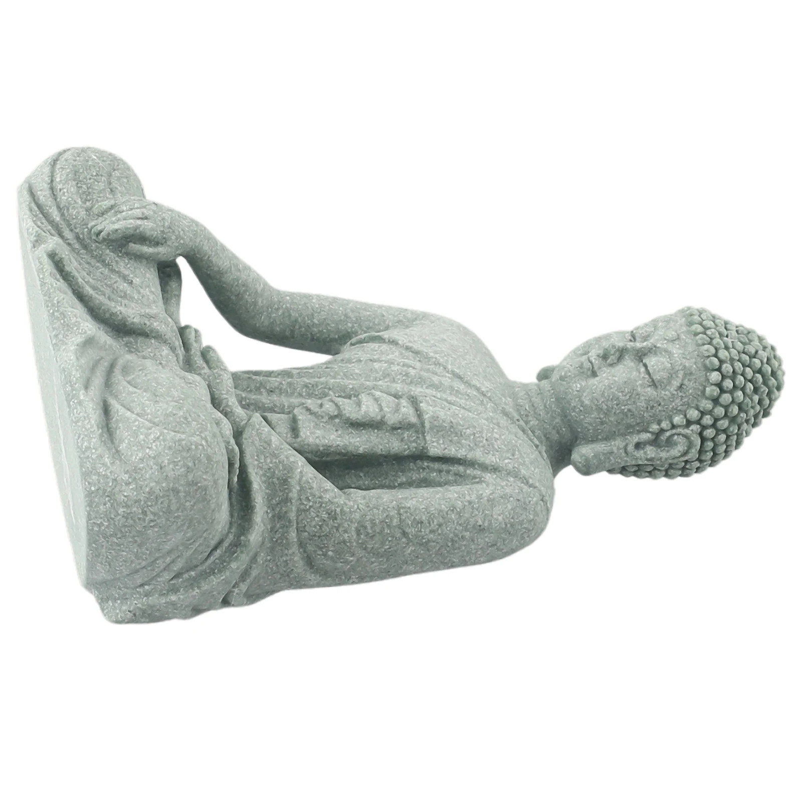 Gartendekoration Sitzender Buddha Harzstein Zen-Effekt Outdoor Indoor Statue Buddhistischer Garten Aquarium Dekoration Sitzender Buddha – Detail 11
