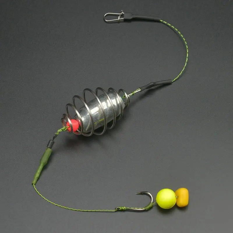 

1pcs Rig Fishing Group Wild Fishing Bait Carp Red Beads European Style Rig pesca Accessories All for Fishing Tools Hooks 낚싯바늘