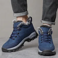 Men Snow Boots Outdoor Shoes For Male Thick Sole Sneakers for Men Winter Shoes Botines Tenis Keep Warm Fluff Mens Ankle Boots 4