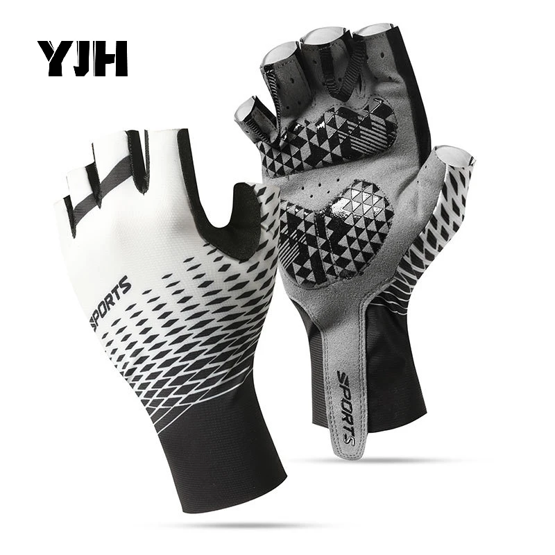 

Summer sports driving sunscreen breathable cycling antiskid outdoor Half Finger cycling motorcycle shock absorbing gloves male