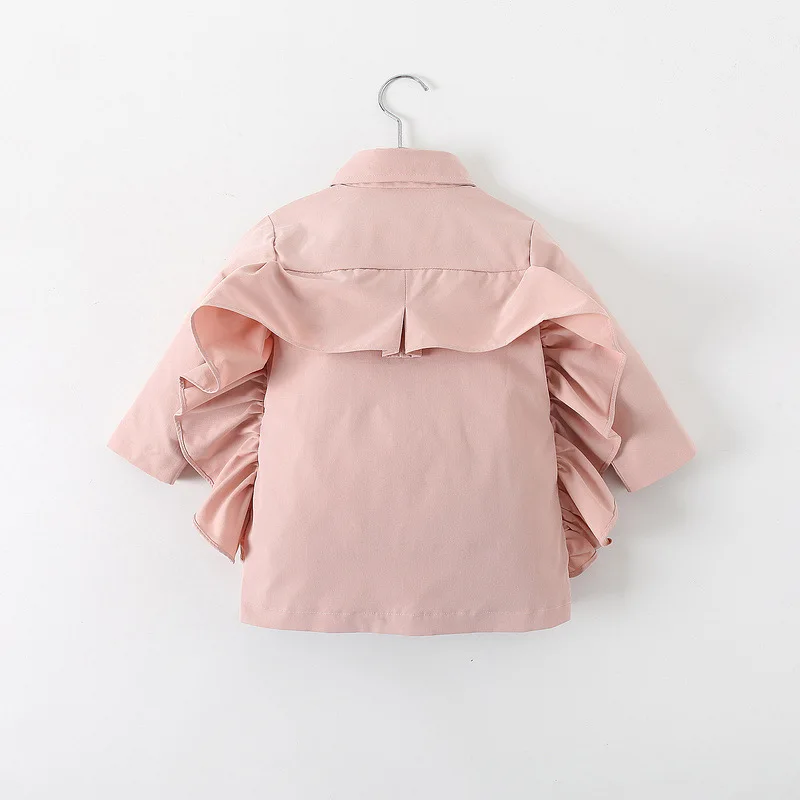 2022 Spring Autumn Girls Windbreaker Jackets Fashion Kids Outerwear Veste Fille Trench Coat For Girls Children Cloth