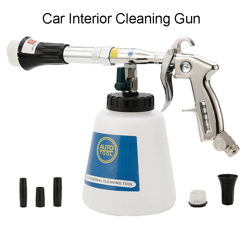 Pistola Per Pulizia Tornado Multifunzione 2 In 1 Con Cuscinetti, Pistola Per Schiuma Tornado Per Autolavaggio Ad Alta Pressione, Aspirapolvere Tornado