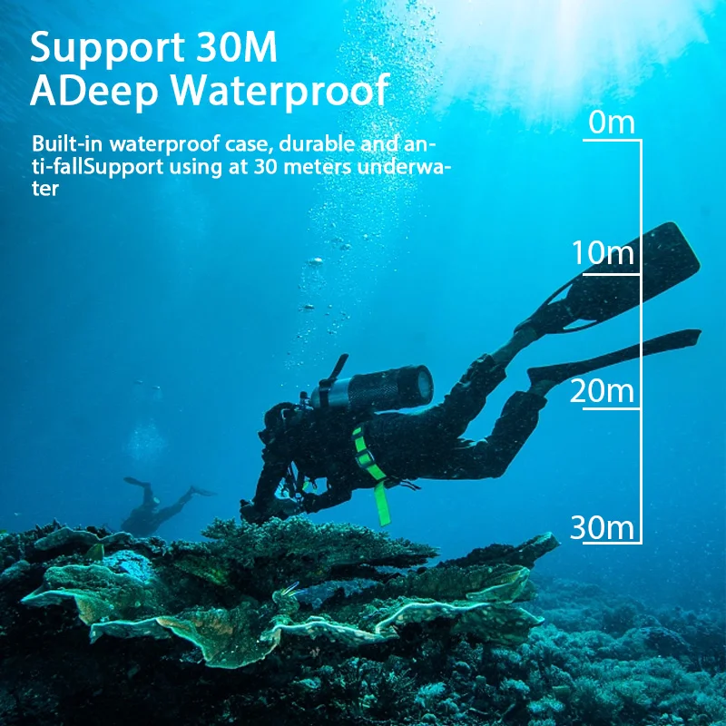 Action Camera Ultra HD 4K/30fps WiFi 2.0-inch 170D Underwater Waterproof Helmet Video Recording Cycling Skiing Cameras Sport Cam 3
