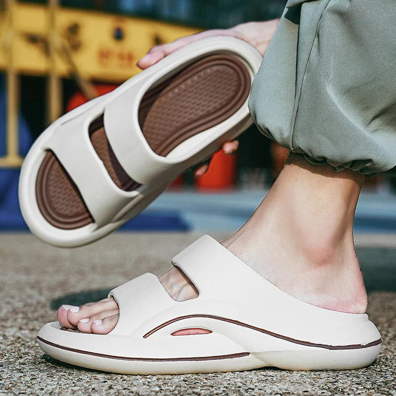 Slip Slippers for Men Non-Slip Soft Foam Sliders With Thick Sole Slip Comfy Slipper for Indoor Outdoor_voghion.com