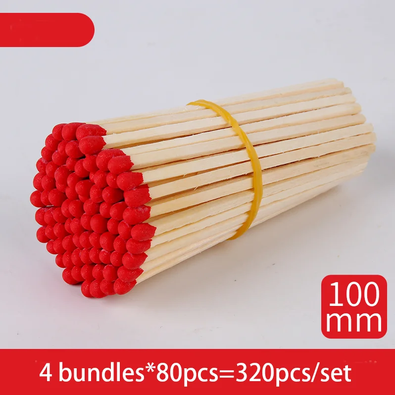 10cm Extended Aromatherapy Match Stick Bulk Matches Colorful Match-Head  Long Wood Sticks For Scented Candle