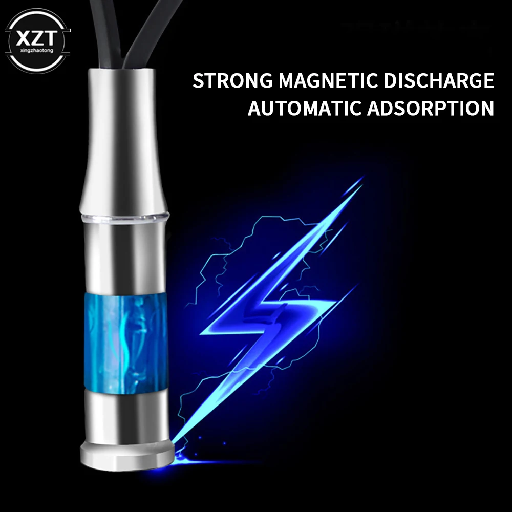 Static Rod Remove Electrostatic Discharger High Voltage Anti-Static Keychain Silver Tone Winter Dry Climate Static Eliminator