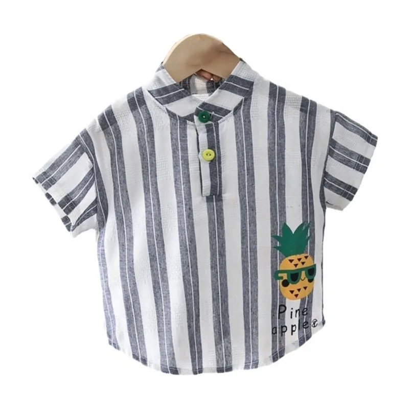 New Summer Children Boys Clothing Baby Girls Clothes Infant Striped Short Sleeved T-Shirt Toddler Casual Costume Kids Sportswear