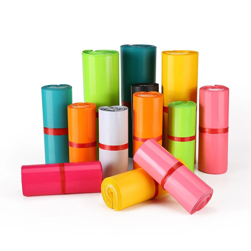 Courier Bag 20PCS Green Packaging Delivery Bag Waterproof Self Adhesive Seal Pouch Mailing Bags Plastic Transport