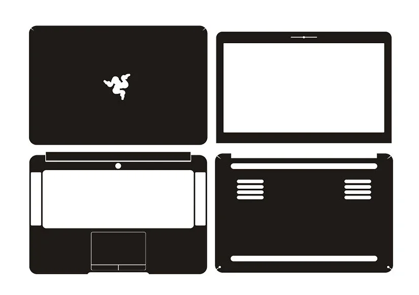 Protezione Della Copertura Della Decalcomania Della Pelle Dell'Autoadesivo Del Computer Portatile Del Vinile Della Fibra Del Carbonio Per La Lama Di R