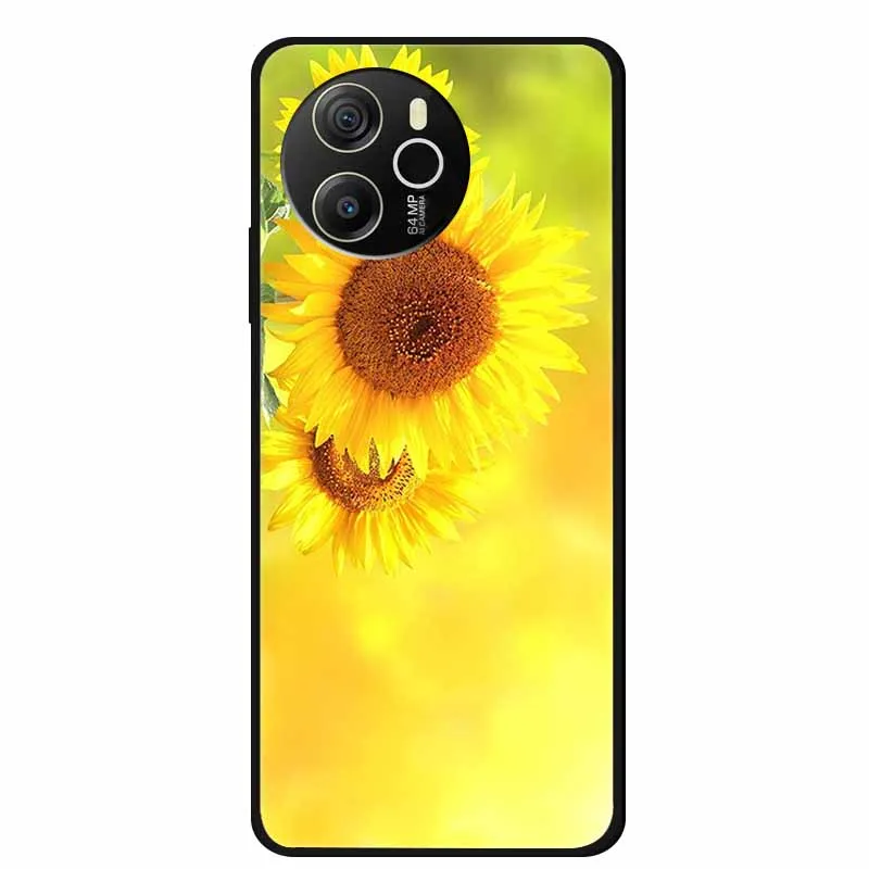 Black Silicone Soft Back Protective Case Cover