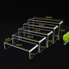 5Pcs/Set Acrylic U Shape Display Stand Jewelry Showcase Storage Rack Transparent Cupcake Desserts Shelf Perfume Display Holder 3