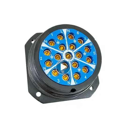 

19 Pin Socapex Female Panel Mount Connector Chasis Socket