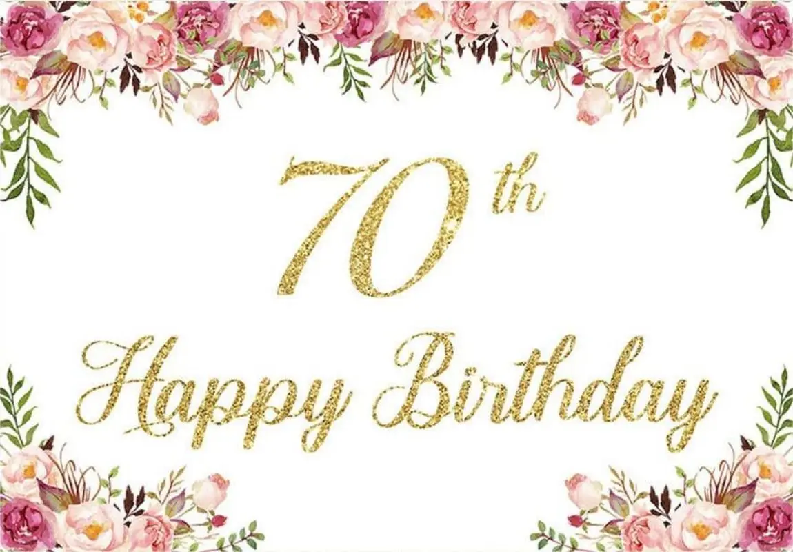 Happy 70th Birthday Banner – Blaues & Goldenes Riesen-Banner (3x0,5 M) Für Die Perfekte Geburtstagsdeko