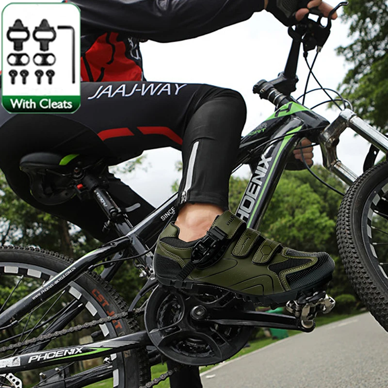 Neutral MTB Cycling Shoes, Compatible With Pelaton Road Cycling Shoes, Men's Cycling Sports Shoes, Reflective Strip Design 5