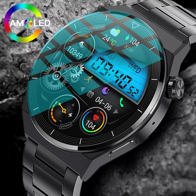 Huawei – montre connectée Xiaomi NFC GT3 Pro, écran AMOLED HD 390x390,  moniteur de fréquence cardiaque, Bluetooth, appels, étanchéité IP68, pour  hommes, 2023 - AliExpress