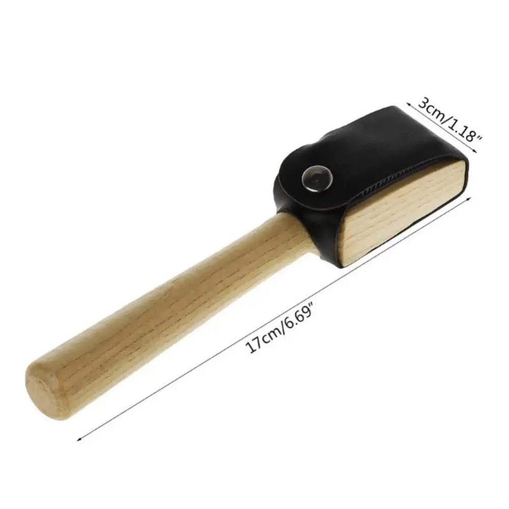 Dance Shoe Brush Ballet Shoe Wire Brush PU Protector Cover Wood Handle Ballroom Suede Soles Latin Salsa Dance Shoe Cleaning Tool 6