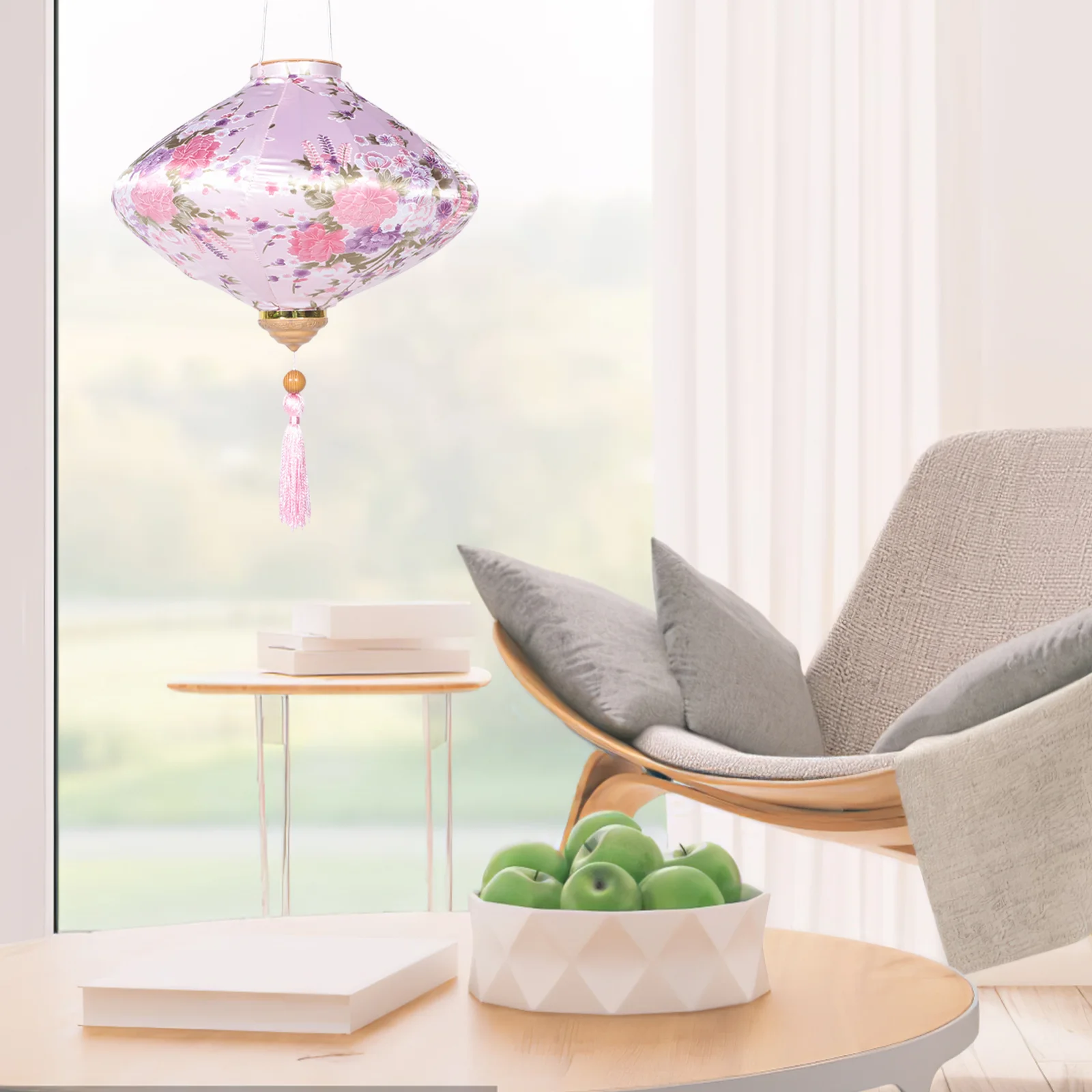 

Вьетнамский подвесной уличный декор с цветочным узором Шелковый Свадебный винтажный Азиатский складной праздничный декор с кисточкой для дома и улицы