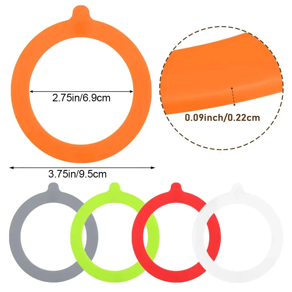 Silicone Rubber Seals Rings for Mason Jars Storage