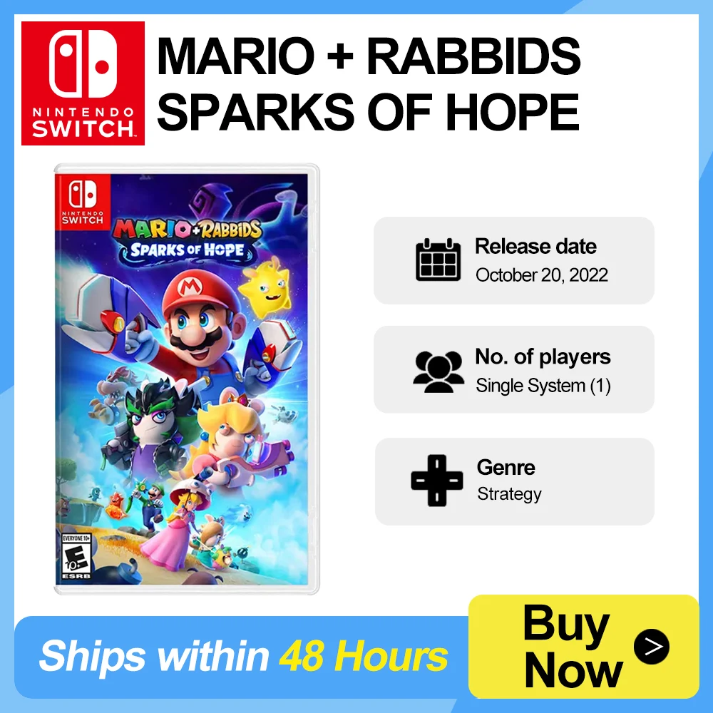 Nintendo Switch Game Mario Rabbids Kingdom Battle Mario Rabbids