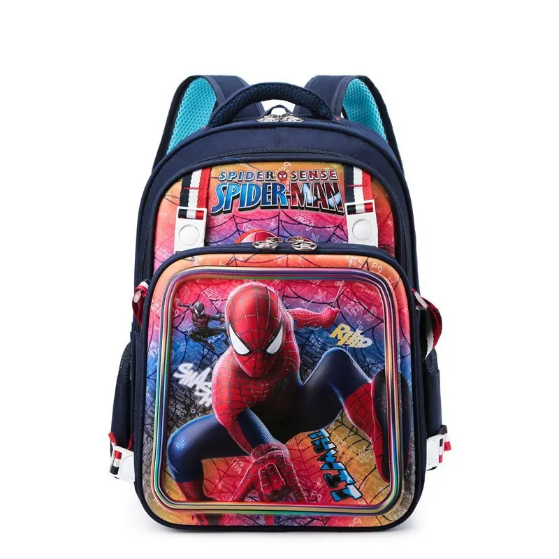Disney Frozen Sofia School Bags For Girls Boys Primary Student Shoulder Orthopedic Backpack Spider Man Large Capacity  Mochilas