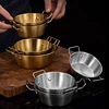 1pcs Stainless Steel Korean Style Pot Golden Sauce Dishes Appetizer Serving Dishes Sets Tray Spice Plates Kitchen Tableware 1