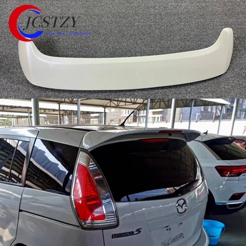 

For Roof Spoiler Wing FOR Mazda 5 High Quality ABS Material Car Trunk Black Rear Lip Refit Accessories Tail FIN 2005-2010