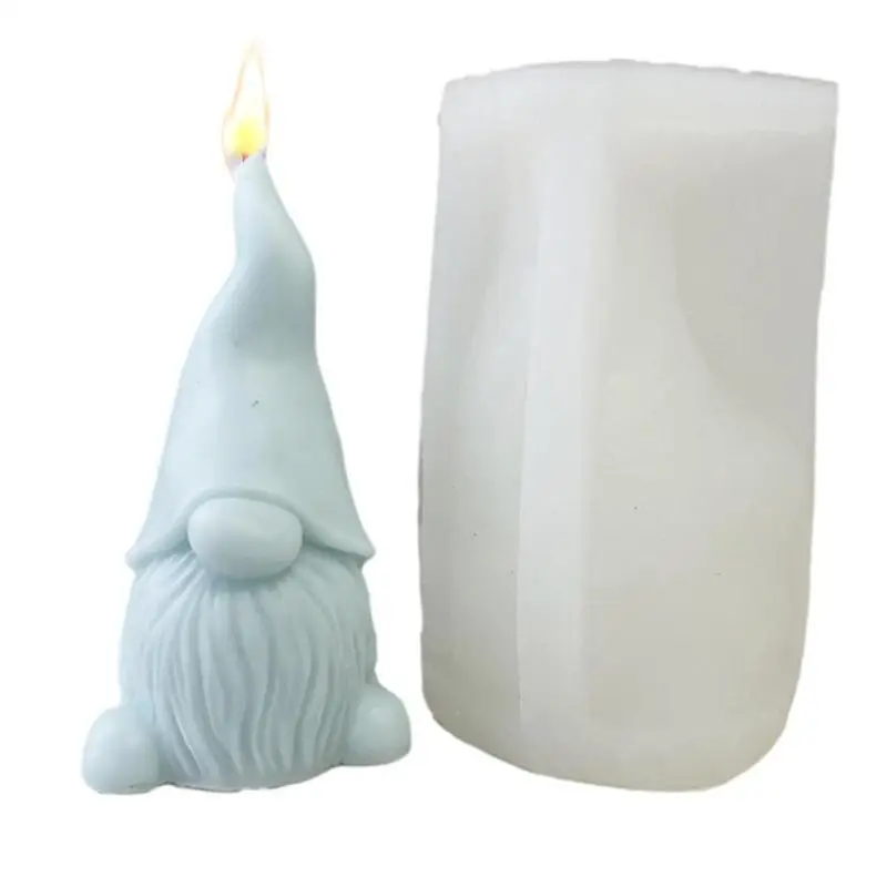 

Gnome Silicone Candle Mould 3D Gnome Mold Epoxy Dwarf Plaster Mold DIY Soap Mold Candle Mold Ice Cube Mold For Chocolate Cake