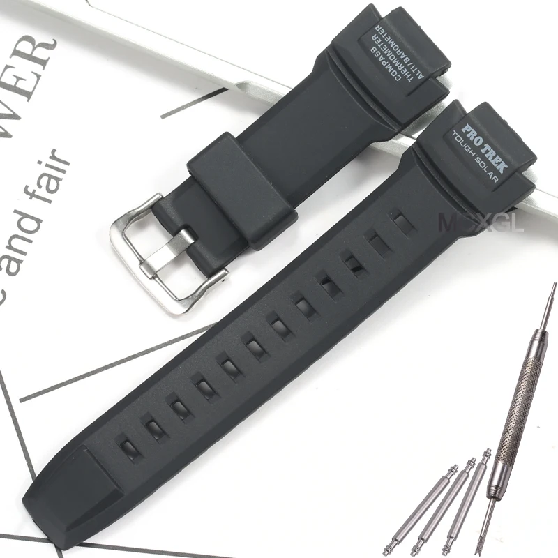 thumbnail image 1 of Correa de repuesto PRG270 adecuada para Casio Protrek PRG-270 Correa de reloj de goma para hombre Accesorios de reloj impermeables Sprot, 1 of 5