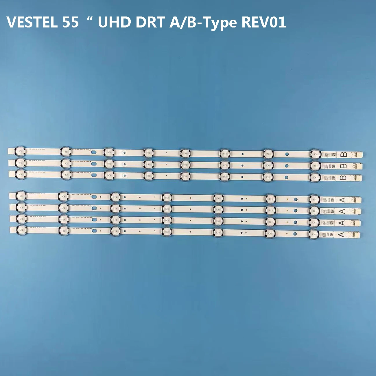 

LED Backlight strip 7/8 lamp For VESTEL 55" UHD DRT A-TYPE B SVV550AK7 55U5766DB LT-55C760 55C860(A) 55pus6031 LUX0155006