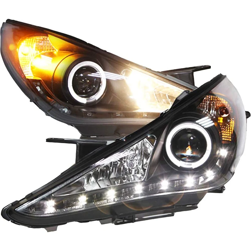 

LED Angel Eyes Headlight Front Lamp 2009 To 2011 Year For Hyundai Sonata
