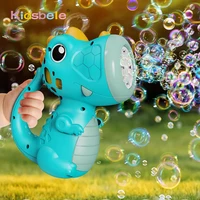 Dinosaur Bubble Machine Dinosaur Bubble Maker Toy Fun Music and Light Bubble Gun Blower Cool Outdoor Dinosaur Toys for Kid 1