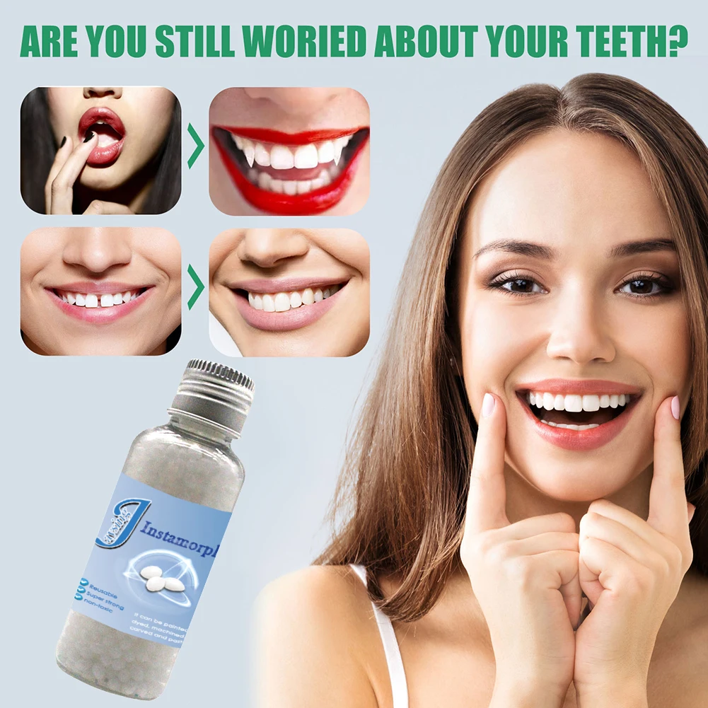 10/30g Tooth Hole Filling Glues Temporary Bottled Teeth Missing Filling Glue Adhesive Reusable Non-toxic Tooth Beauty Materials