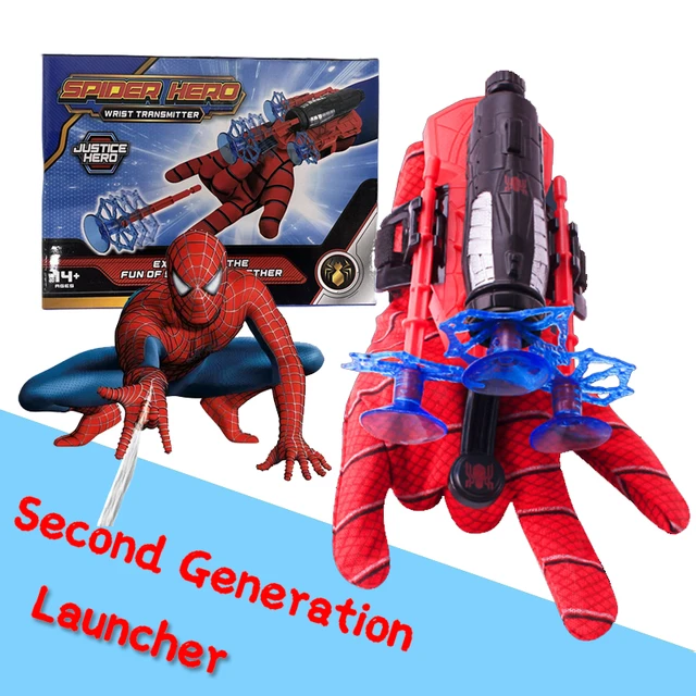 Spiderman Children Toys Marvel Hero Anime Figure Spider Man Figures Kawaii  Kids Plastic Role Play Gloves Launcher Set Wrist Toy - AliExpress