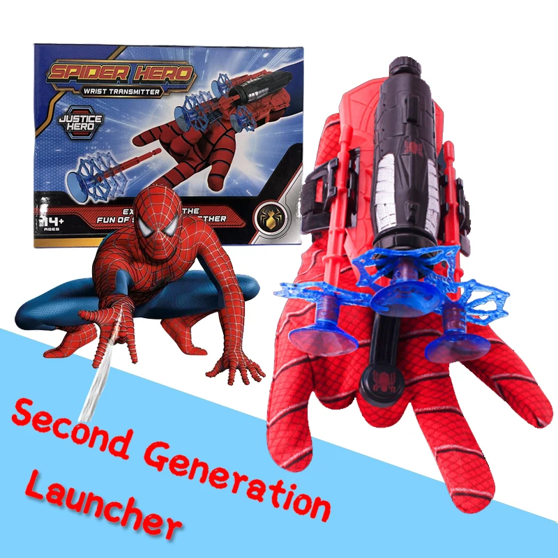 Juguetes de Spiderman para niños, figuras de Anime de héroe de Marvel,  figuras de Spider Man Kawaii, juego de rol de plástico, guantes, juego de  lanzador, juguete de muñeca - AliExpress