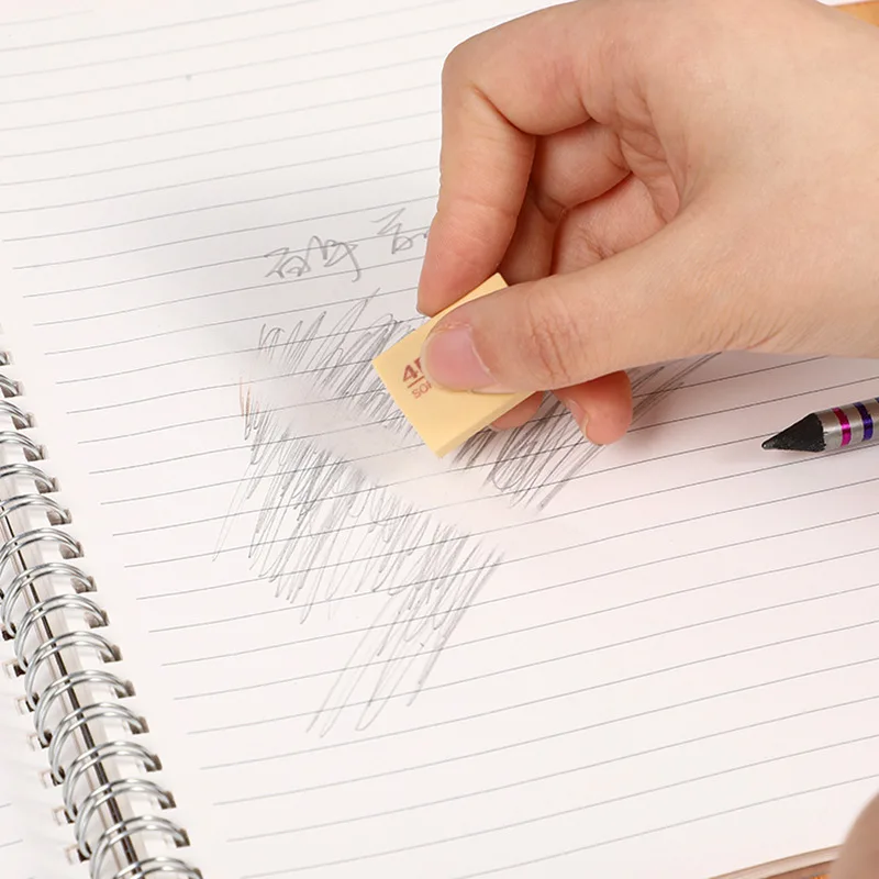 50A/100A/200A Pencils Eraser Korea Writing Drawing Eraser Rubber Art Drawing Stationery for Office School Office School Supplies pencil eraser