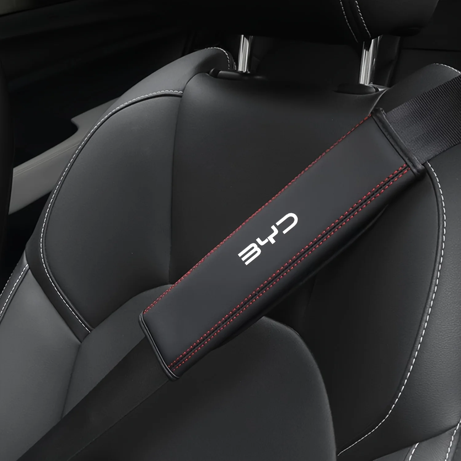 BYD 탕 F3 E6 아토 위안 플러스 송 맥스 G3 I3 EA1 DMI 2딘 차량용 안전벨트 어깨 보호 커버 안전벨트 패딩 패드 2개