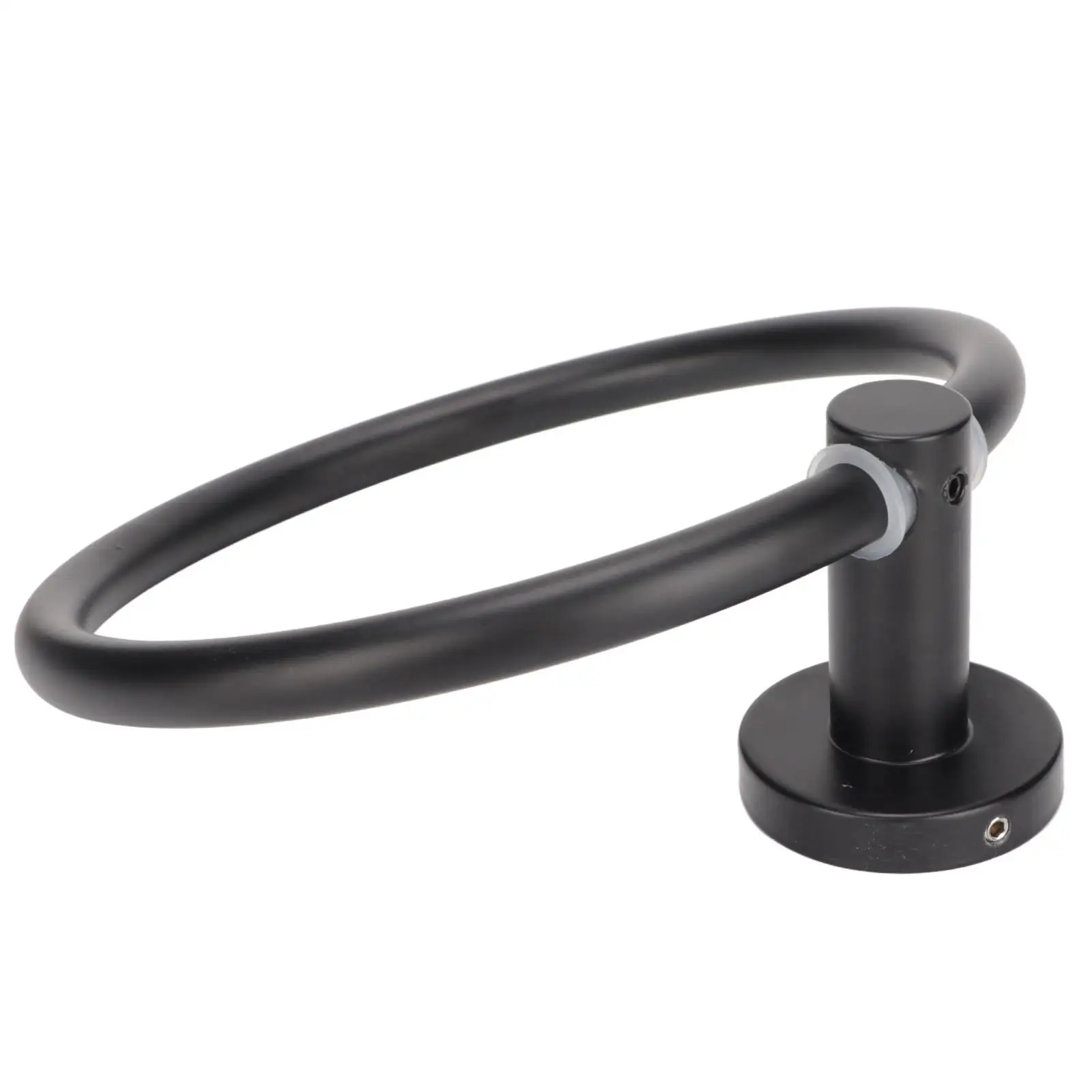Modern 17x17cm Aluminum Round Hand Towel Holder-Space-Saving Bath Hardware for Hotel & for balcony