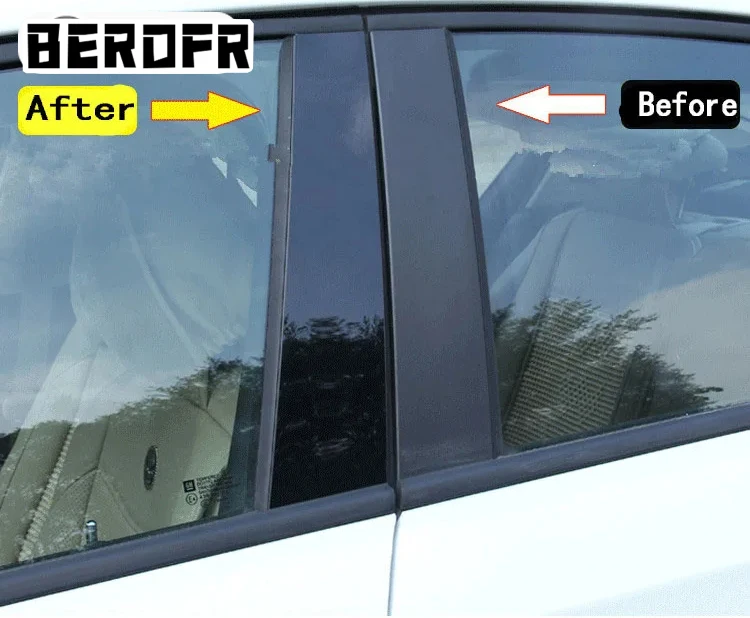 8PCS Polished Pillar Posts For Chery Tiggo 8 Pro Car Accessories Window Trims Decoration Strip