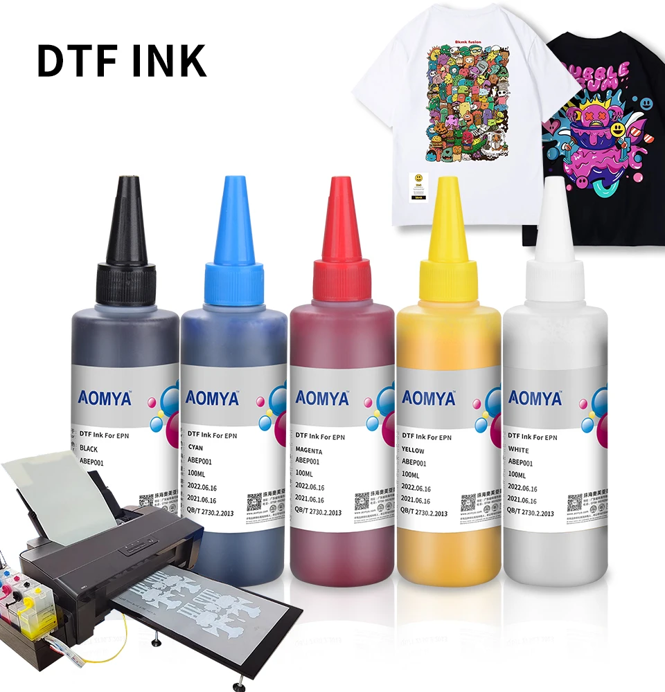 

100ML DTF Ink Direct to Transfer Film Ink For DTF PET Film Printing For Epson DX5 DX7 5113 4720 I3200 1390 1430 P400 F2000 F2100