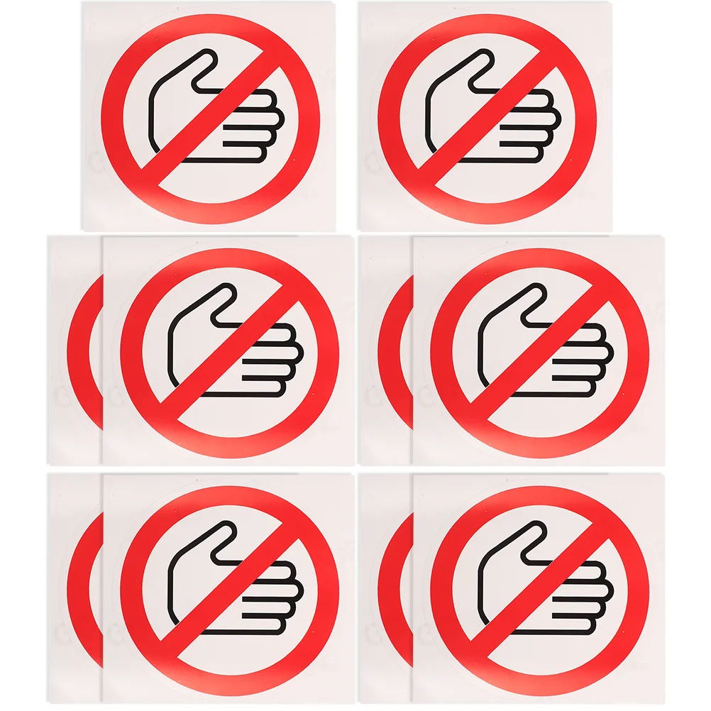 

10 Pcs Safety Labels Do Not Touch Sticker Decal Tags Car Stickers Don't Warning Self-adhesive Vinyl Baby