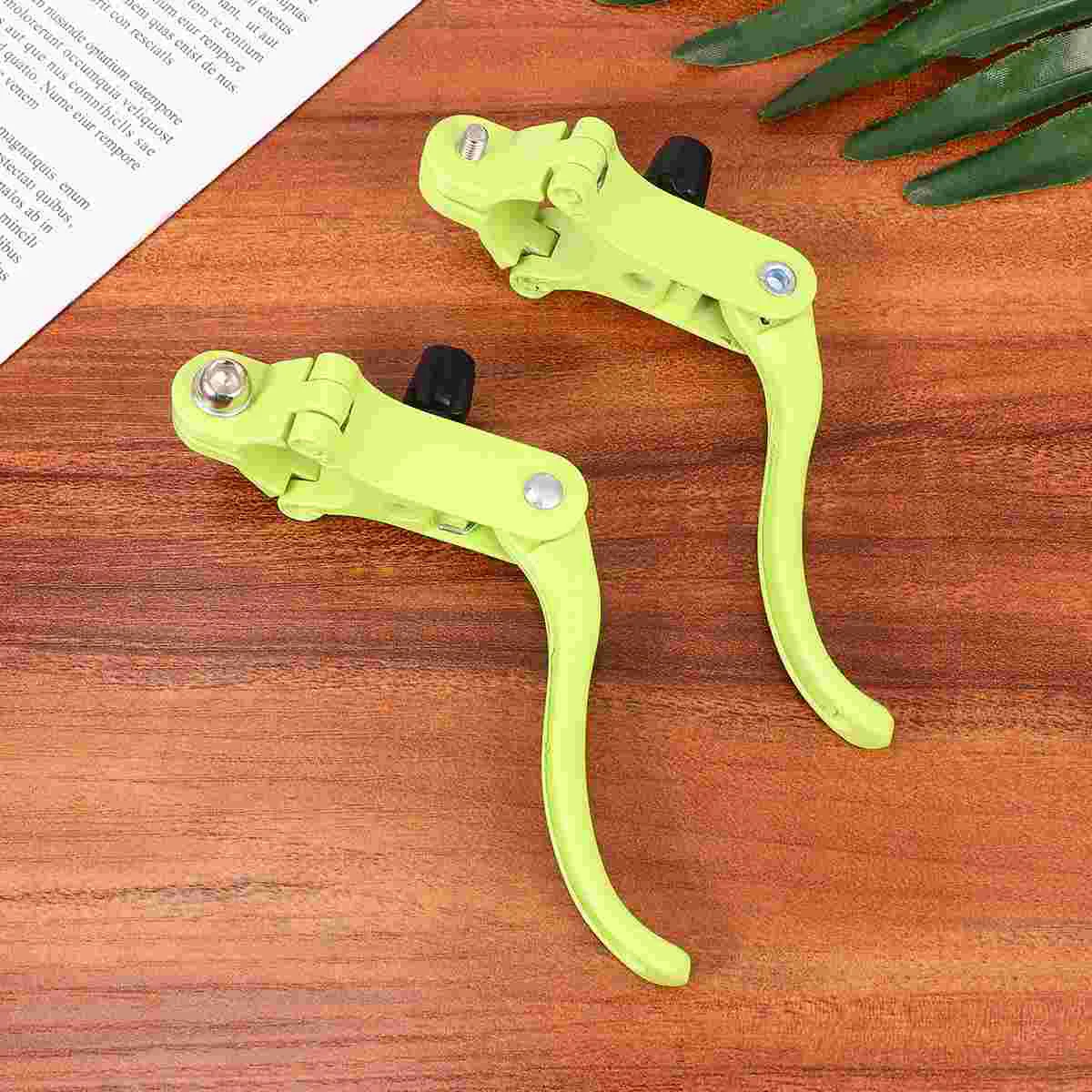 

1 Pair Bike Brake Lever Durable Aluminum Alloy Brake Handle Bike Spare Parts Bike Accessories (Green)
