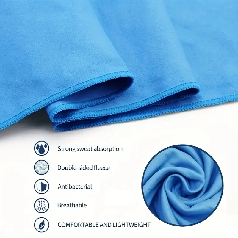 1 piece of quick drying towel, suitable for travel and beach-lightweight and compact ultra-fine fiber towel set, perfect for y
