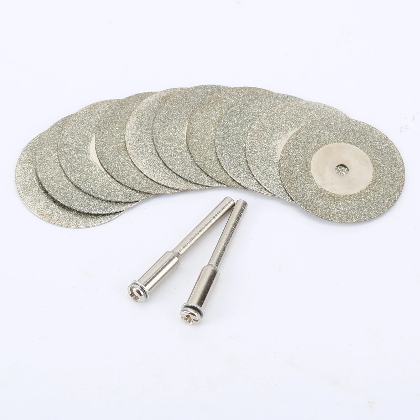 

20pcs 30mm Diamond Cutting Discs +4 Arbor Shaft CutOff Blade Drill Bit Dremel accessories Rotary Tool Abrasive Disk cut Metal