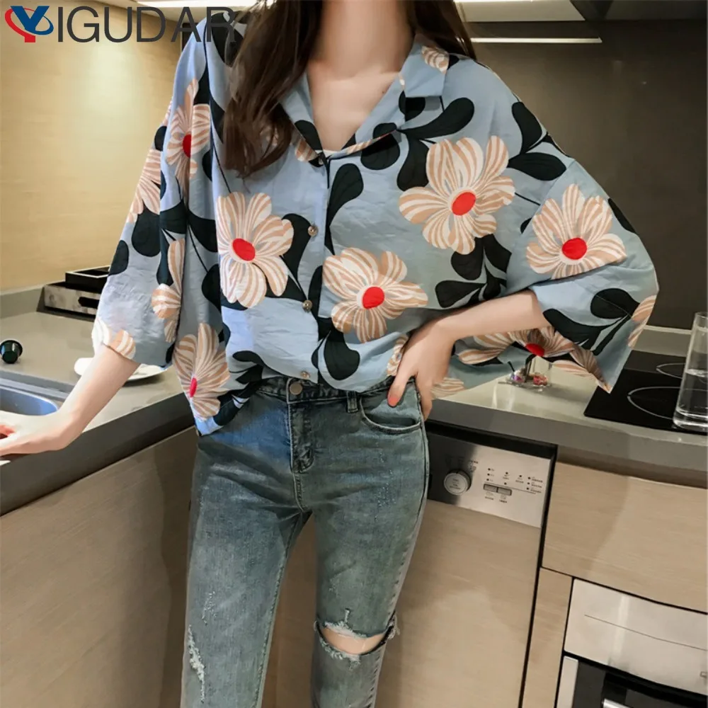 

Женская шифоновая блузка с принтом, Повседневная Блузка желтого цвета с принтом, Солнцезащитная рубашка для офиса, осень 2024