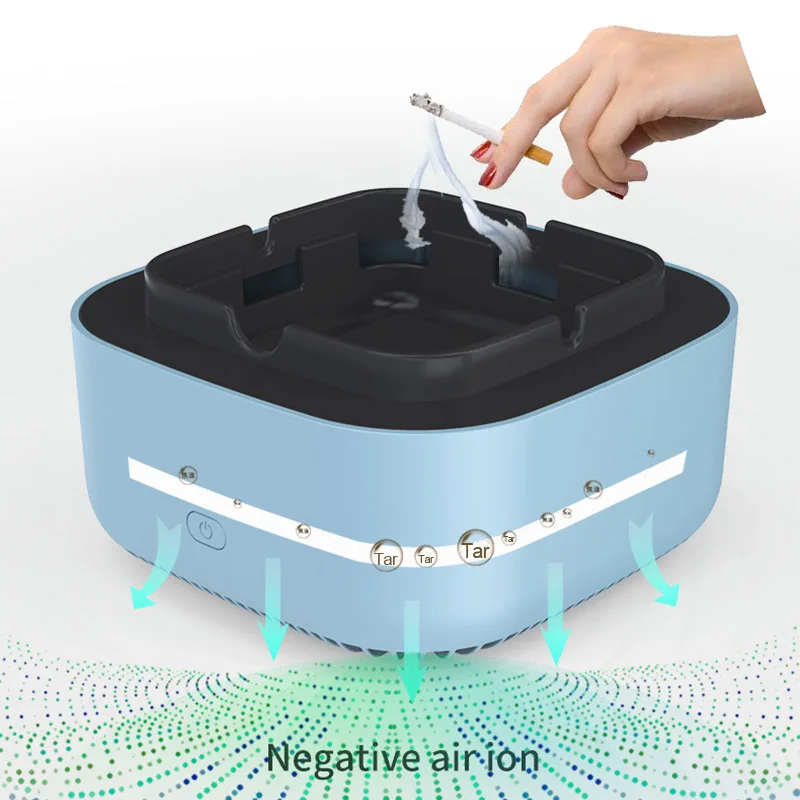 Air Purifier Ashtray Multipurpose Ashtray with Air Purifier Function for Filtering Second-Hand Smoke From Cigarettes Remove Odor Smoking Accessories